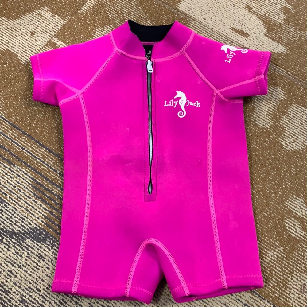 Lily & Jack Neoprene toddler swimsuit 12-18 mo